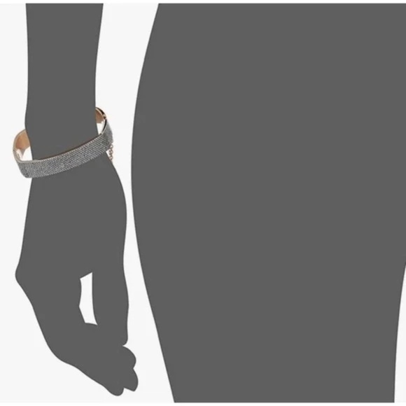 Michael Kors NEW Rose Gold Pave' Set Crystals Rectangle - Picture 13 of 13